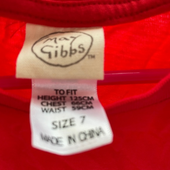 May Gibbs top shirt / girl size 7years - Picture 2 of 5